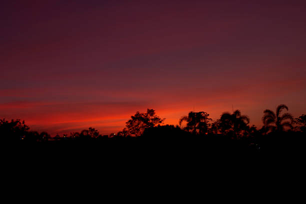 istock Bright orange and yellow colors sunset sky 501204825