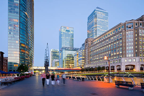 London, Canary Wharf, Great Britain stock photo