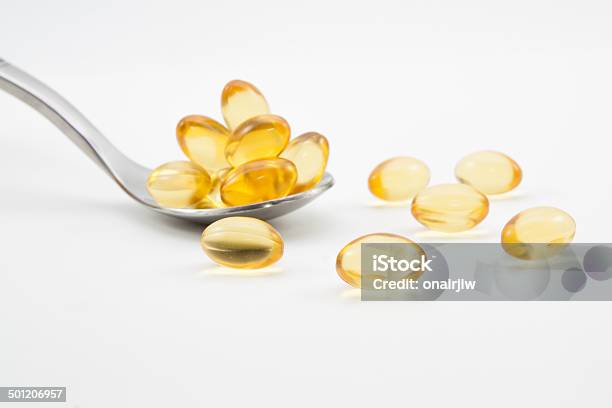 Omega 3 - Fotografie stock e altre immagini di Acido - Acido, Alimentazione sana, Arancione