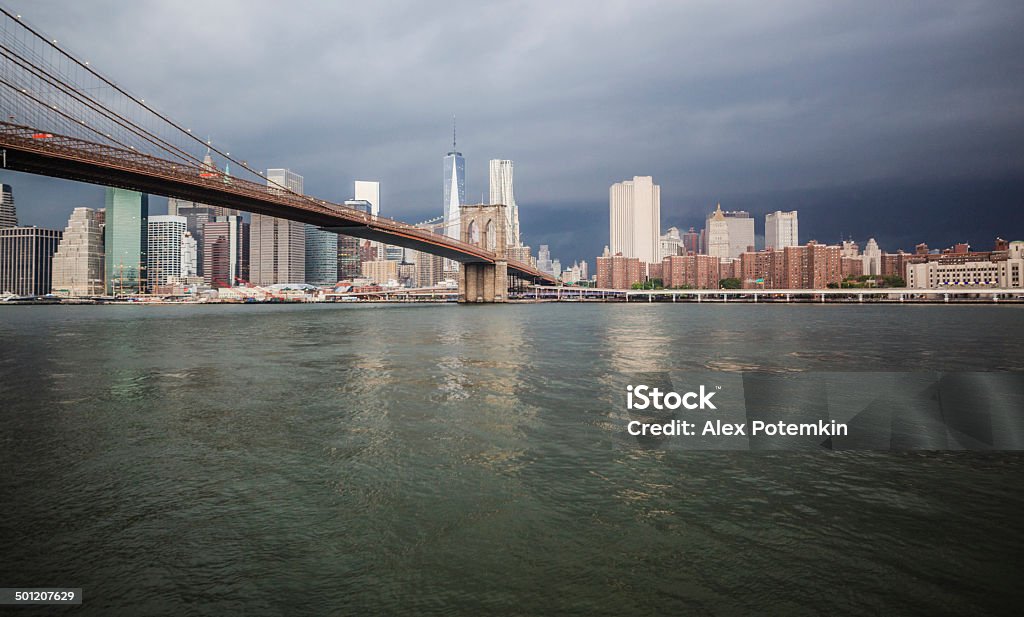 Temporale su Manhattan - Foto stock royalty-free di A mezz'aria
