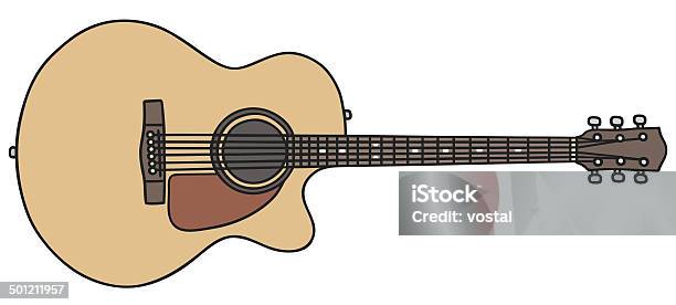 Guitar Stock Illustration - Download Image Now - Acoustic Guitar, Arts Culture and Entertainment, Cartoon