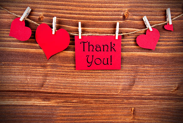 istock Thank You on a Tag with Hearts 501212067