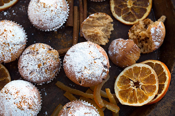 istock Homemade muffins with citron and cinnamon 501212283