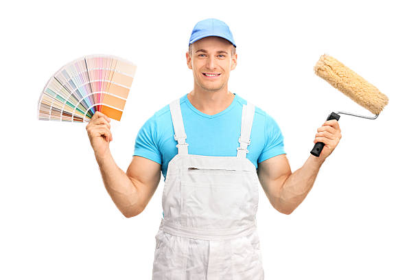 istock Young decorator holding a color swatch 501221422