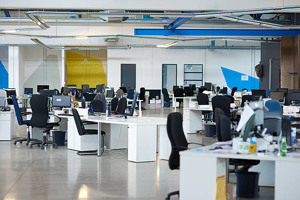 The weekend came early! Shot of a large empty officehttp://195.154.178.81/DATA/i_collage/pi/shoots/806118.jpg office cubicle no people stock pictures, royalty-free photos & images