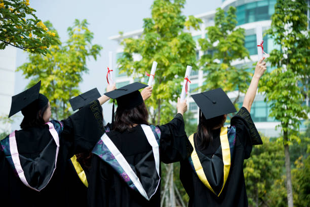 istock Four female graduates at campus 501224832