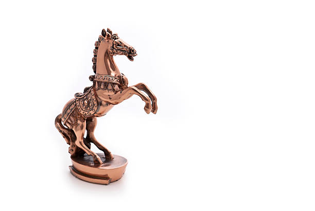 istock bronze horse figurine on a white background 501226232