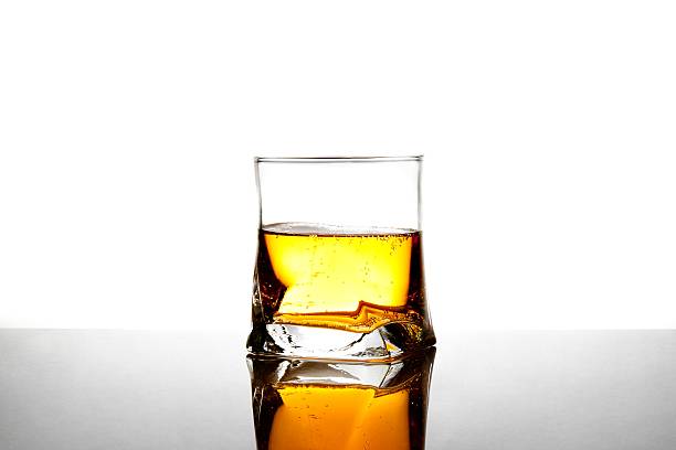 one glass with long drinks