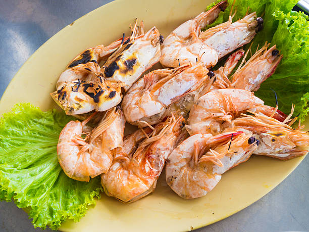 istock Grilled shrimps steak 501230398