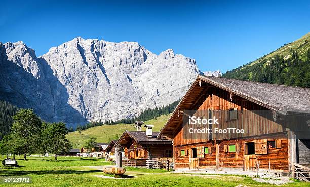 Eng Alm In Austria Stock Photo - Download Image Now - Log Cabin, Hut, Tyrol State - Austria