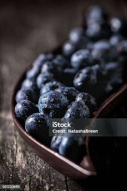 Close Up Of Blueberries Stock Photo - Download Image Now - 2015, Autumn, Backgrounds