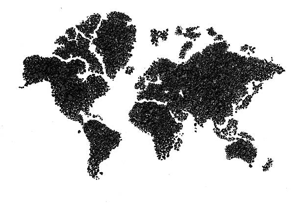 istock World map made of soil or gravel , 501233740