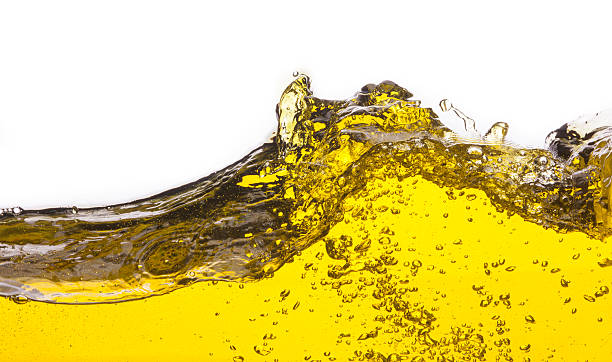 istock abstract image of a yellow liquid spilled. On a white background. 501236453