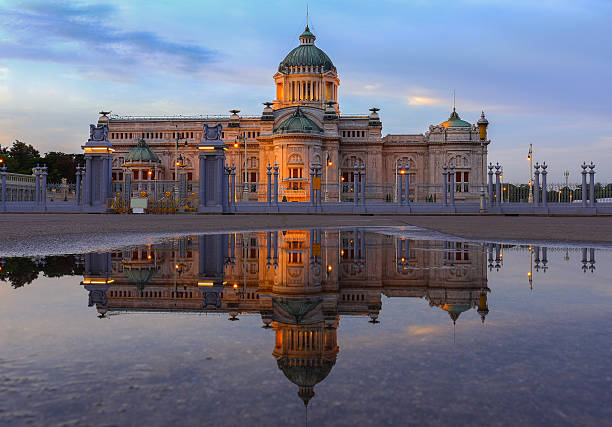 istock Ananta Samakhom Throne Hall reflection after sunset, Thailand 501237225