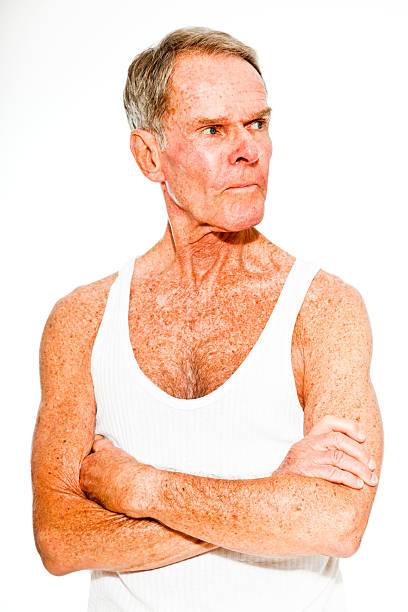 istock Expressive good looking senior man casual  summer dressed. 501237229