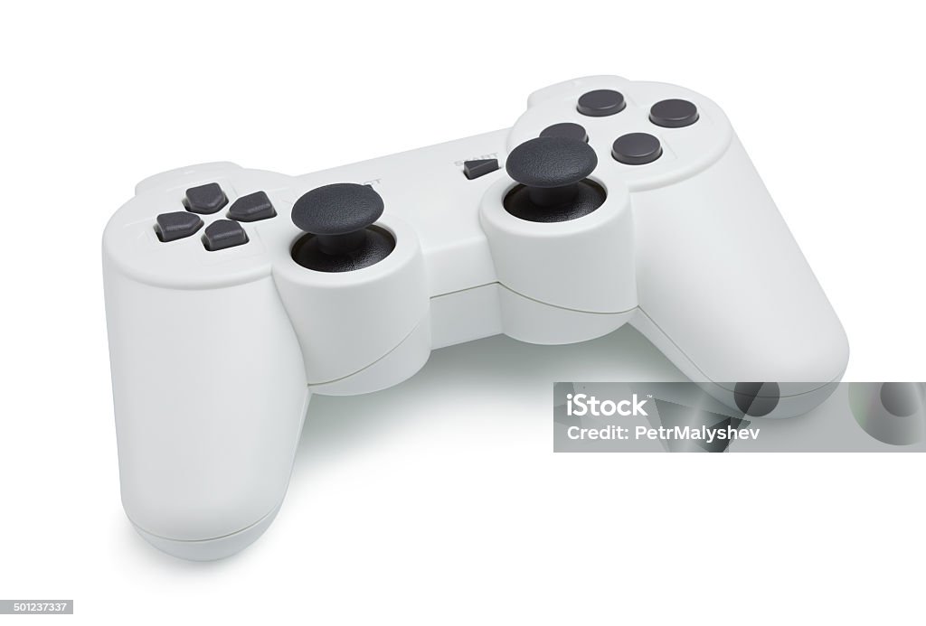 Blanco Gamepad - Foto de stock de Componente de ordenador libre de derechos