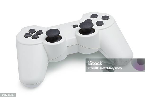 Gamepad Branco - Fotografias de stock e mais imagens de Brand Name Video Game - Brand Name Video Game, Brinquedo, Comunicação