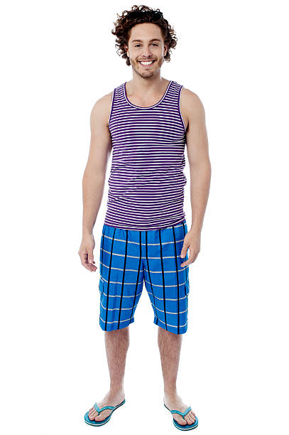 istock Smiling young man in swimwear 501237403