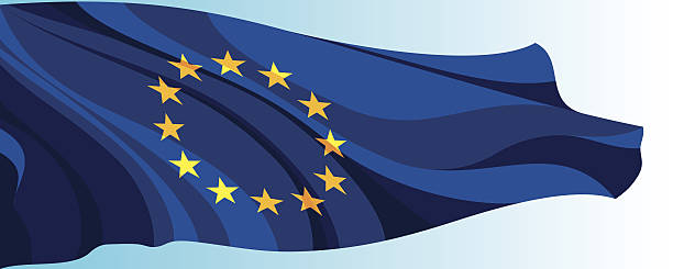 La bandera nacional de la Unión Europea - ilustración de arte vectorial