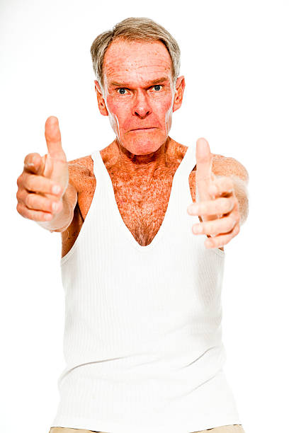 istock Expressive good looking senior man casual  summer dressed. 501239477