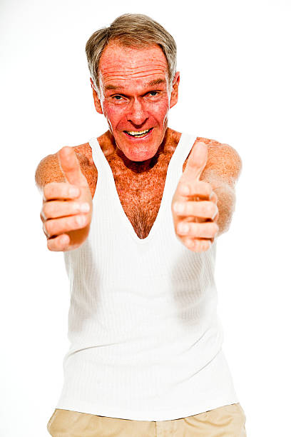 istock Expressive good looking senior man casual  summer dressed. 501239503