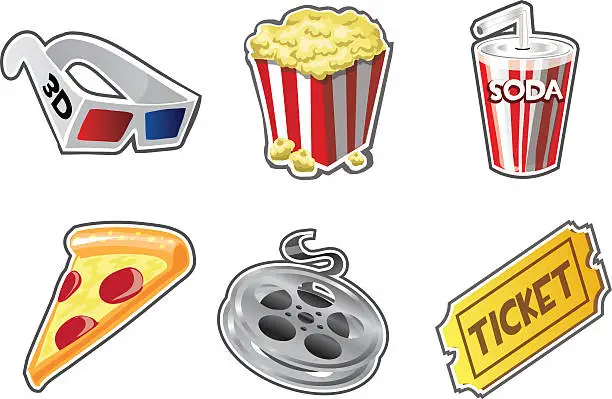 Vector illustration of Movie Theater and Cinema