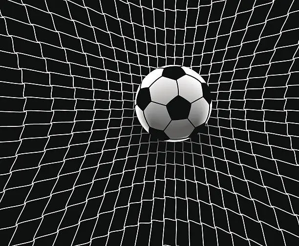 Vector illustration of Football goal