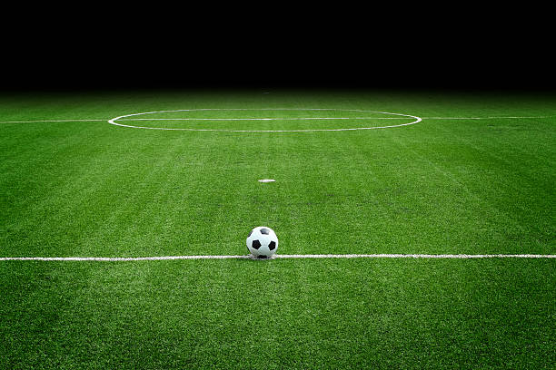 soccer field stock photo