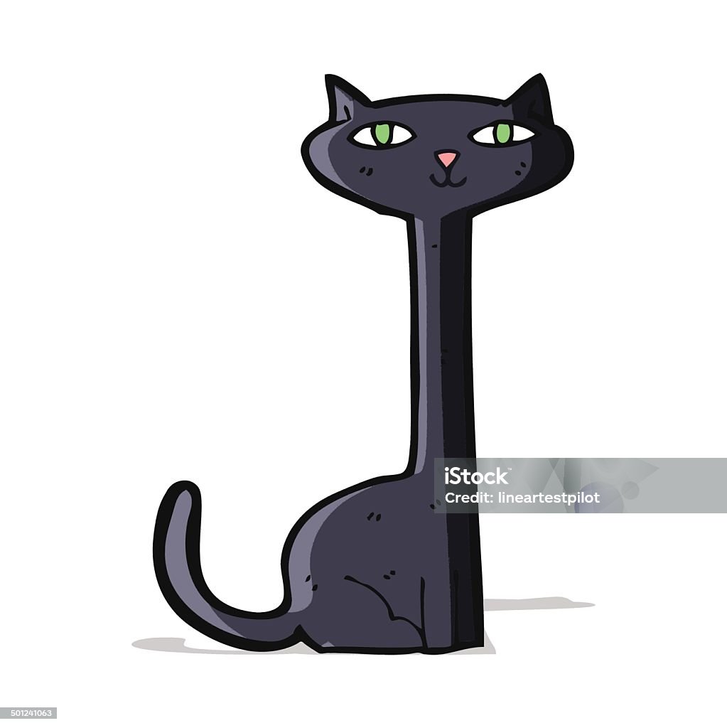 Backcolor Cartoon Cartoon Black Cat Stock Illustration - Download Image Now - Bizarre ...