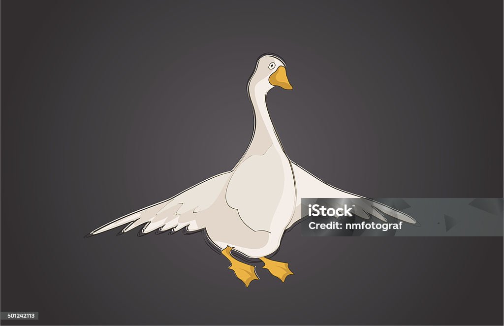 Goose Bitmap Graphical Goose Stock Illustration - Download Image Now - Bird ...