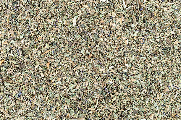 istock Background made of basil spice 501242715
