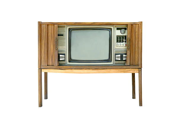istock Vintage television isolated 501250060
