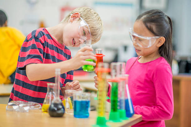 istock Measuring Liquid in Chemistry Class 501250386