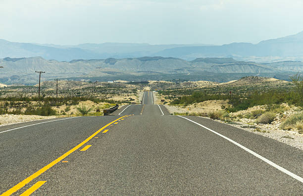 On a lonely highway in Texas On a lonely highway somewhere in Texas corpus christi map stock pictures, royalty-free photos & images