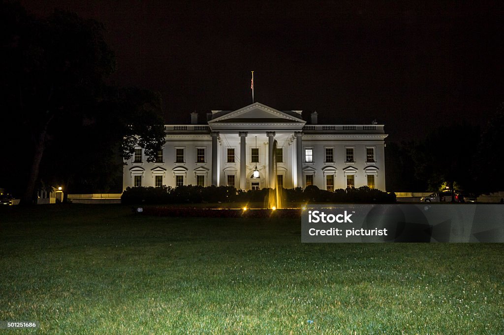 White house in Washington at night The White house in Washington at night White House - Washington DC Stock Photo