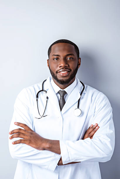 istock Concept for afro american doctor 501252534
