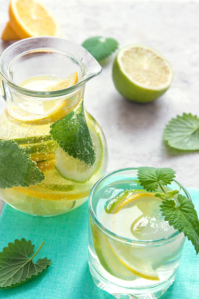 istock Detox water with lime, lemon and mint 501254014