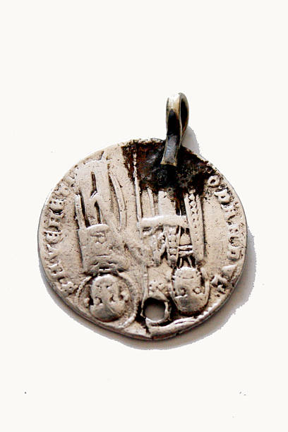istock Rare coin, Constantine and Helene 501255606
