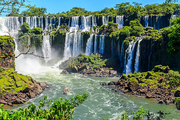 istock Iguazu falls view from Argentina 501255856