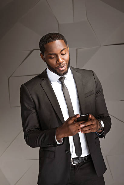 istock Concept for afro american businessman 501256018