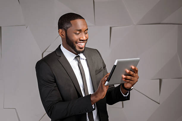 istock Concept for afro american businessman 501256386