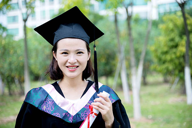 istock Beautiful Chinese college graduate 501257340