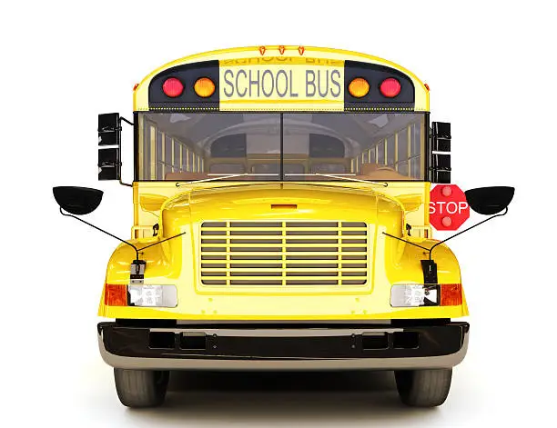 School bus front view