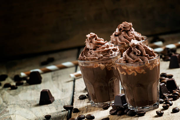 istock Chocolate-Coffee dessert with whipped cream 501259918