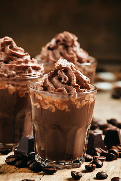 istock Chocolate-Coffee dessert with whipped cream 501260014