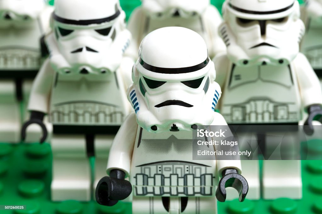 Lego Stormtroopers Westwood, NJ, USA - July 3, 2014: Lego stormtroopers from the Star Wars film franchise Star Wars Stock Photo