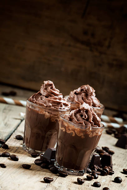 istock Chocolate-Coffee dessert with whipped cream 501260192
