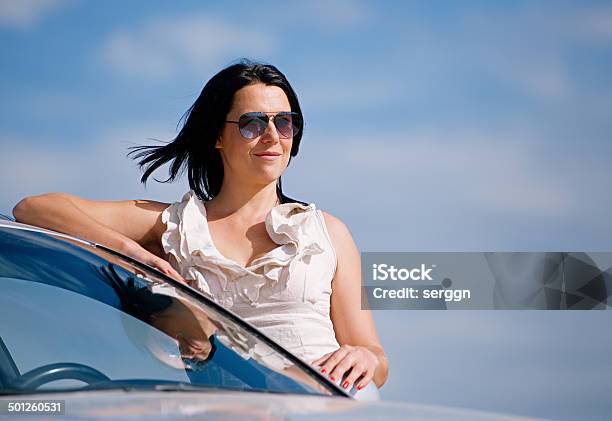 Stylish Girl And Car Stock Photo - Download Image Now - Adult, Adults Only, Beautiful People