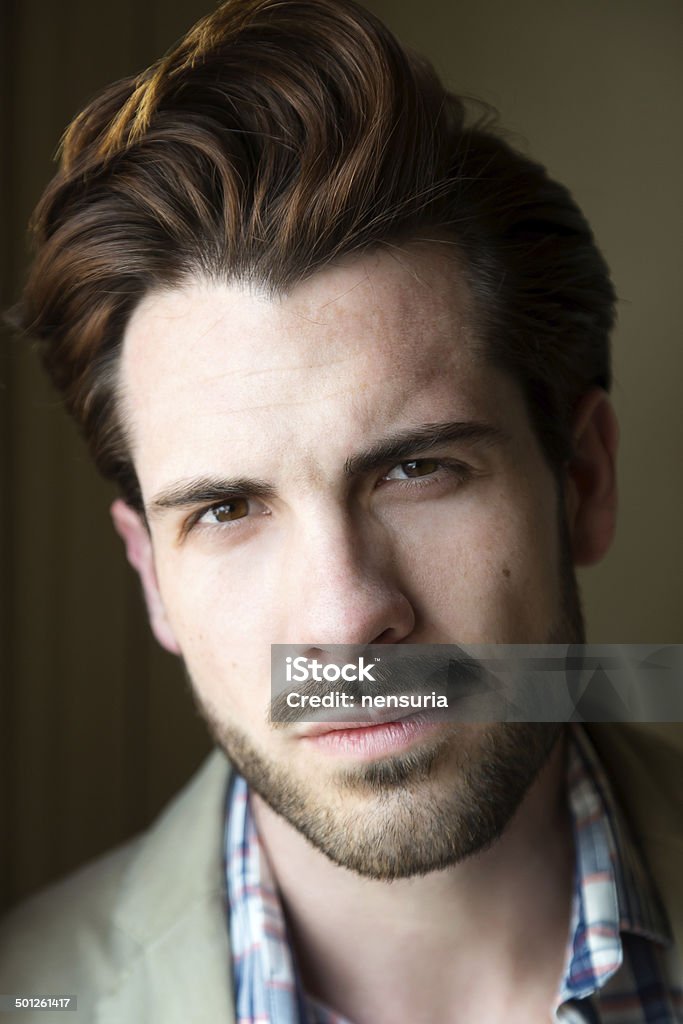 Elegant young handsome man. Elegant young handsome man. Fashion portrait. Adolescence Stock Photo