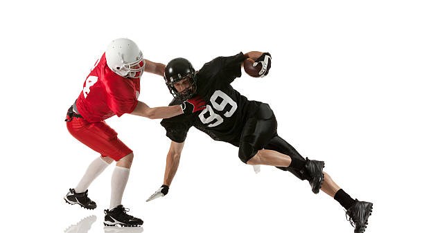 istock Two American football player playing 501262065